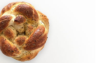 Onion Herbs Challah Bread